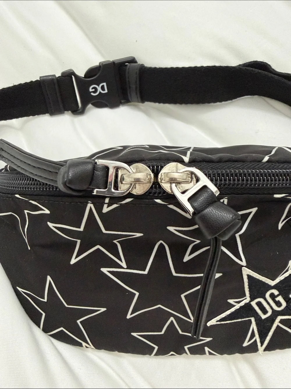 Dolce & Gabbana Black Star Print Belt Bag kids
